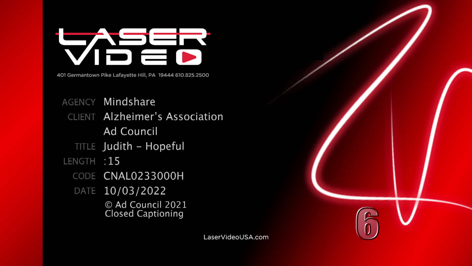 Ad Council: Alzheimers - Judith